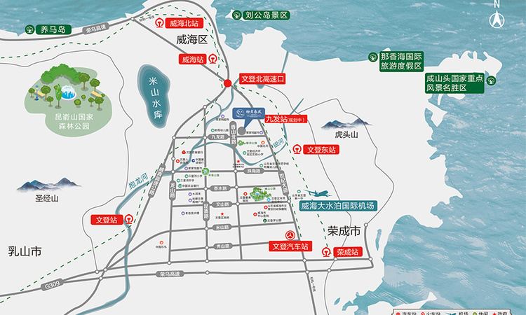威海宝信柳岸春风交通图