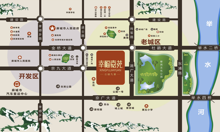 幸福嘉苑交通图