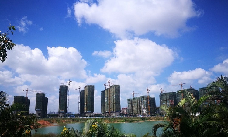 海口宝龙城施工进度图