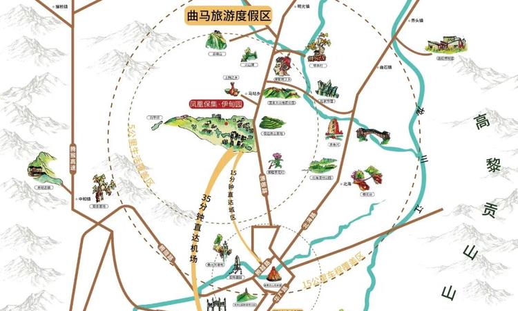 凤凰保集·伊甸园交通图