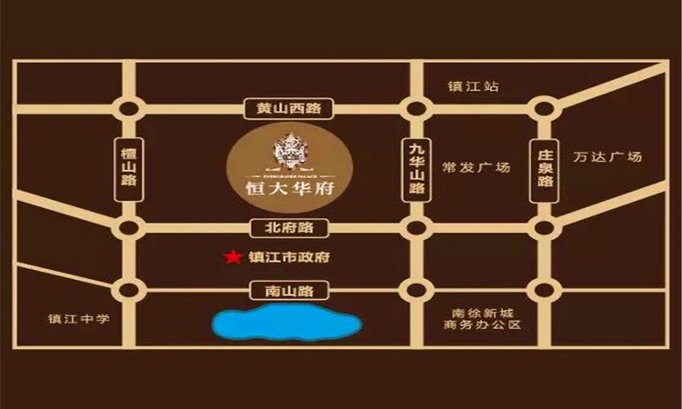 恒大华府交通图