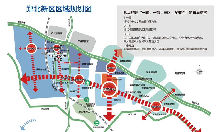 郑北孔雀城交通图