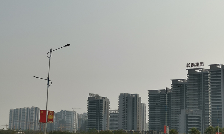 彰泰春江海岸施工进度图