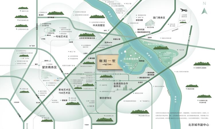 朝阳一墅交通图