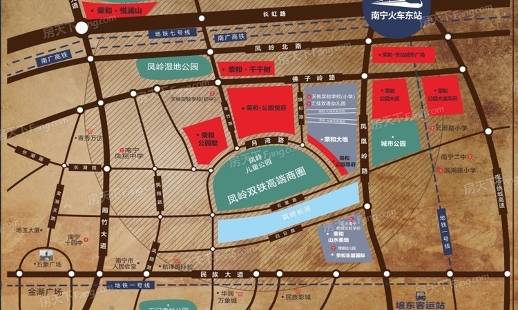 荣和公园墅交通图