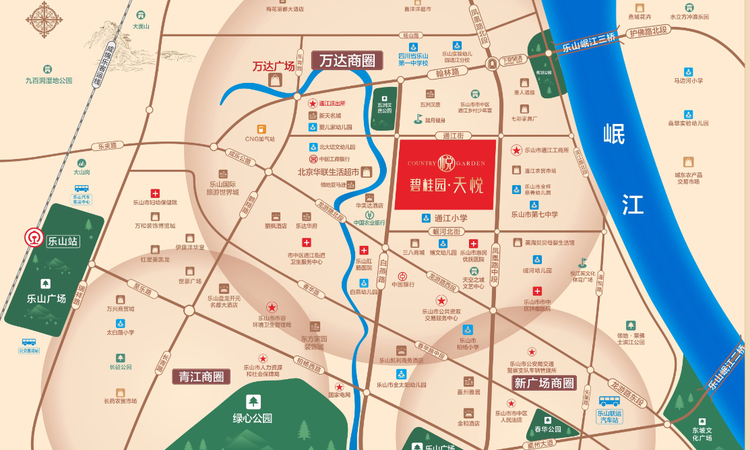 碧桂园天悦周边配套图