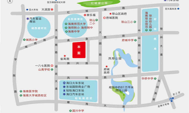 海南新天地交通图