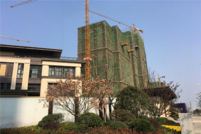 蓝光雍锦天府施工进度图