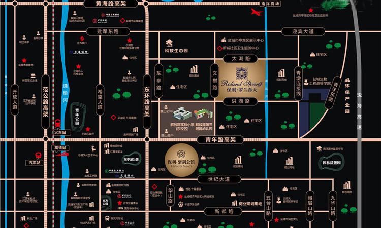 保利·罗兰春天交通图