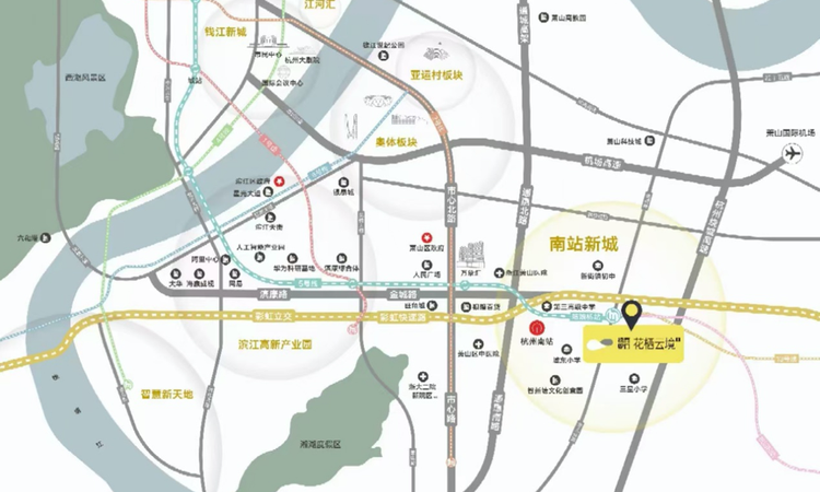 花栖云境里交通图