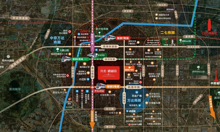 升龙栖樾府交通图