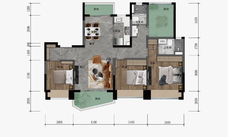 华发天茂国际半岛楼层平面图