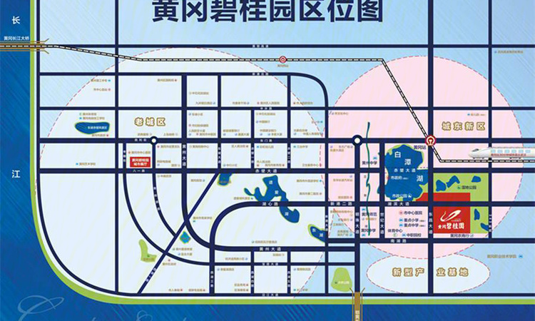 黄冈碧桂园交通图