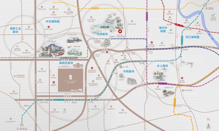 金辉江山铭著交通图