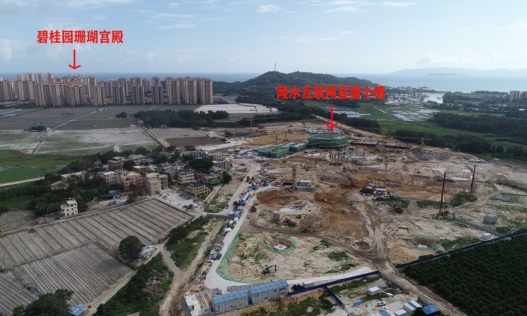 陵水互联网直播小镇施工进度图