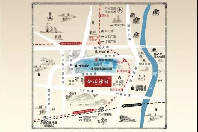 合汇·璟园交通图