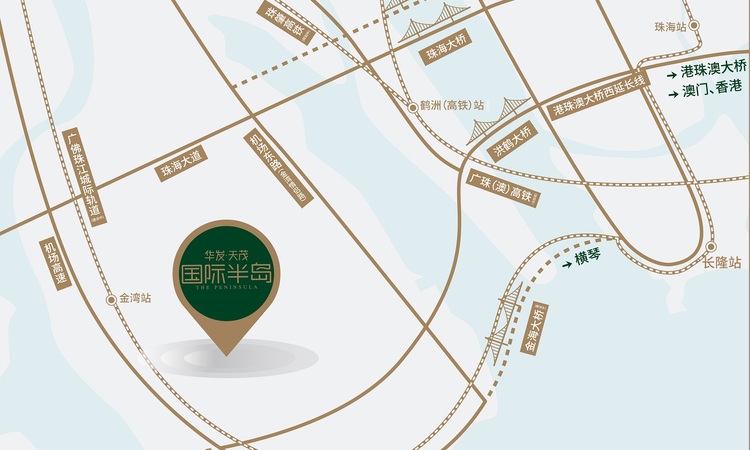 华发天茂国际半岛交通图
