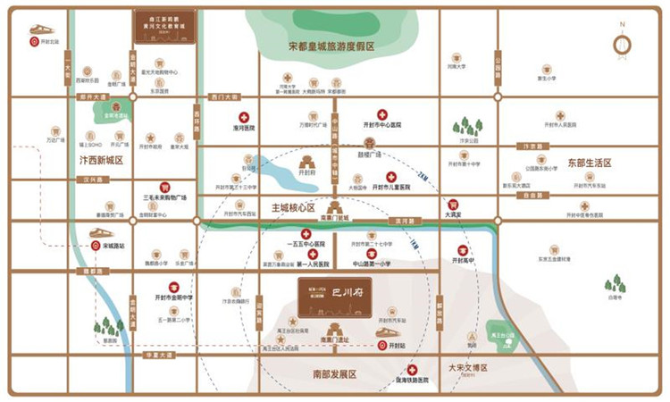 曲江新鸥鹏巴川府交通图
