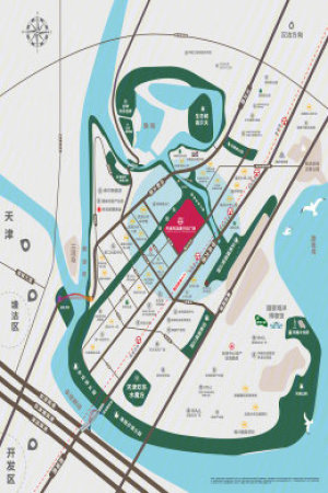 生态城万达广场交通图