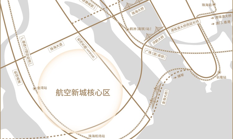 华发碧桂园滨海半岛交通图