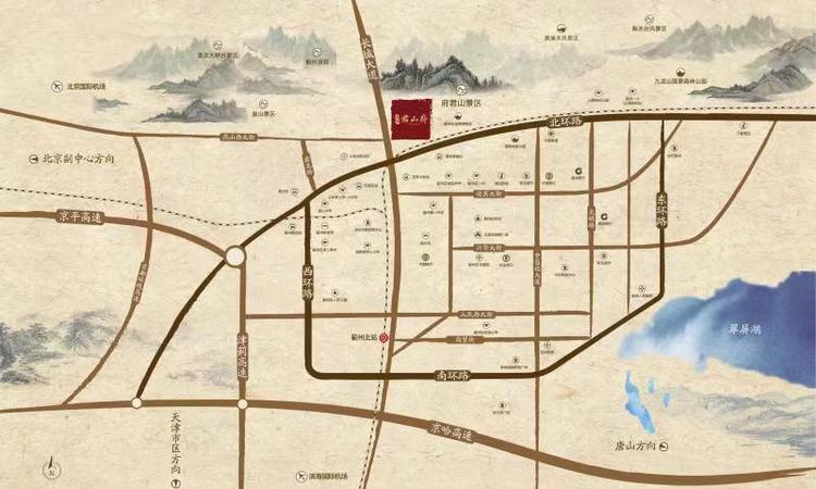 天住君山府交通图