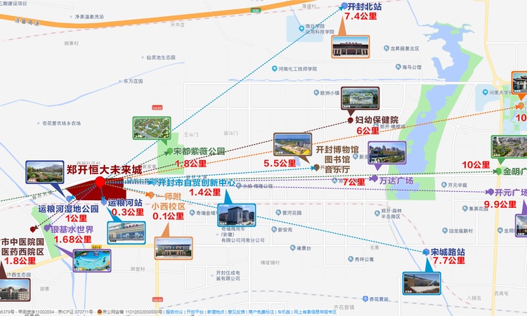 郑开恒大未来城交通图