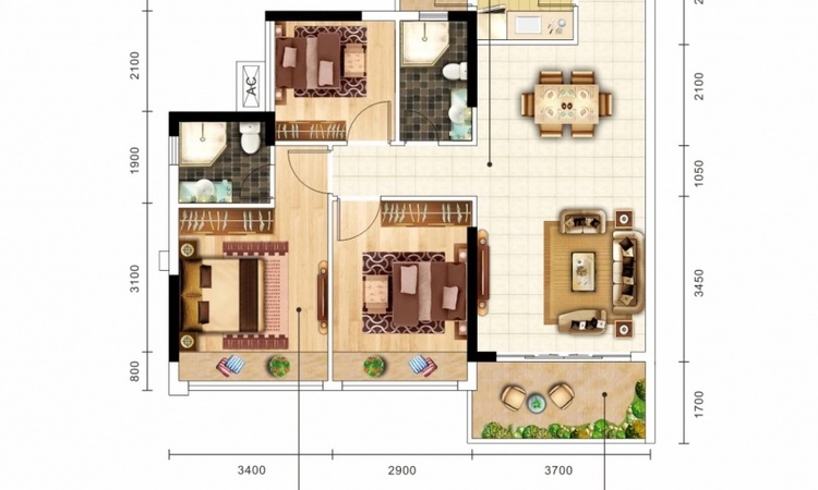 华发四季楼层平面图