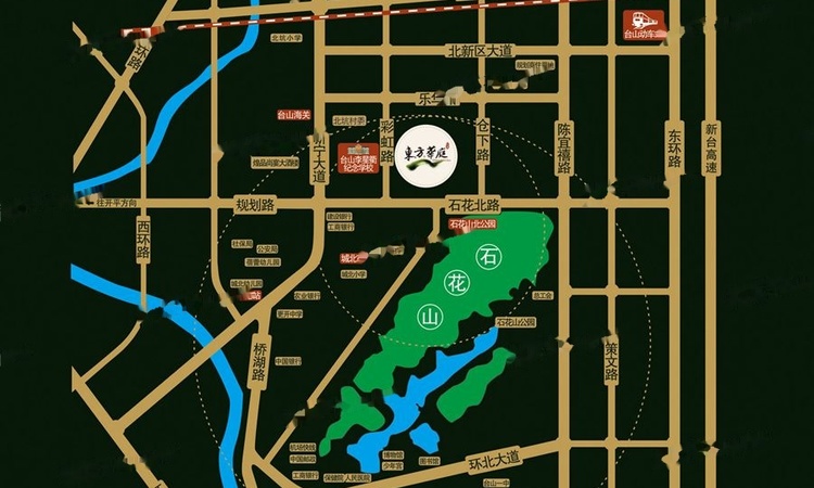 东方华庭交通图