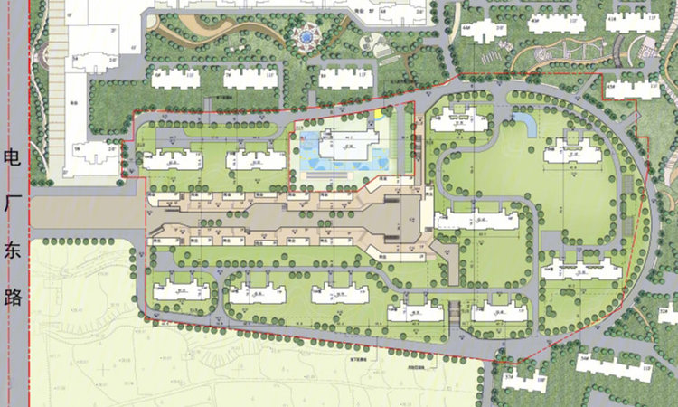 中梁樾山府交通图