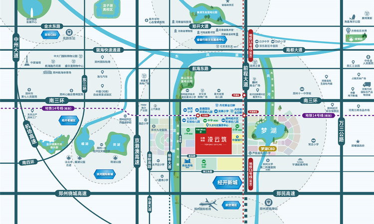 兴港和昌凌云筑交通图