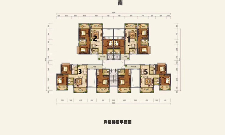 意大利风情小镇楼层平面图
