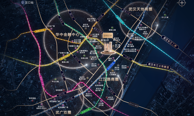 长投保利汉口印交通图