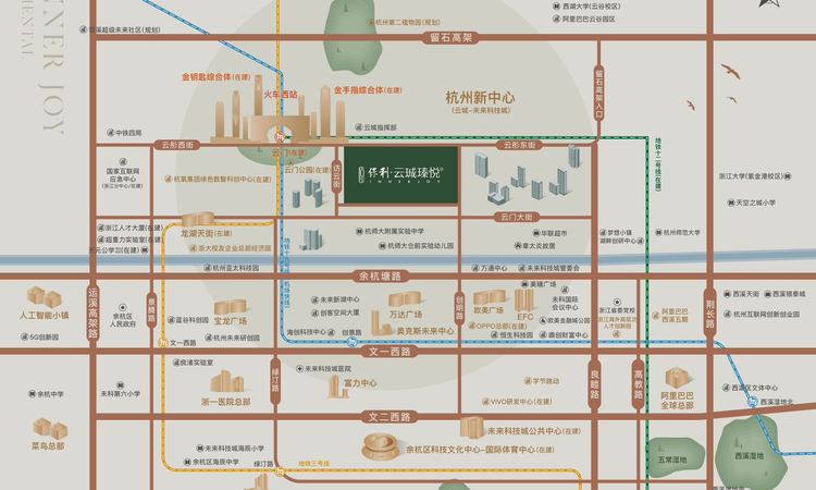 保利云珹瑧悦府交通图
