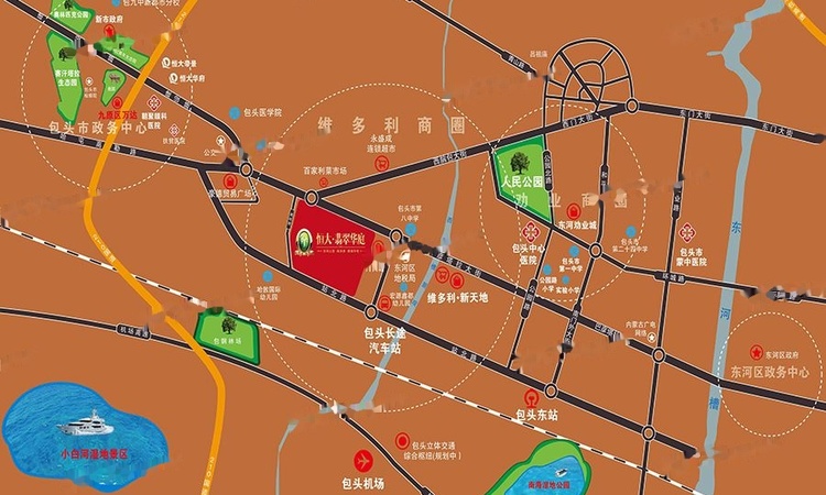 恒大翡翠华庭交通图