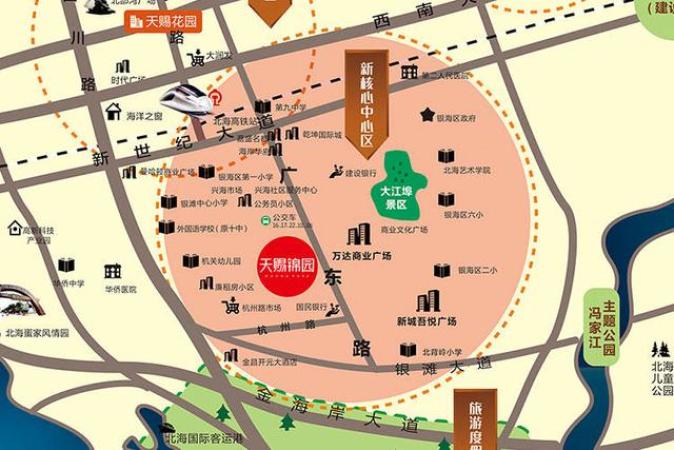 越亚天赐锦园交通图