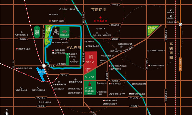 志合府交通图