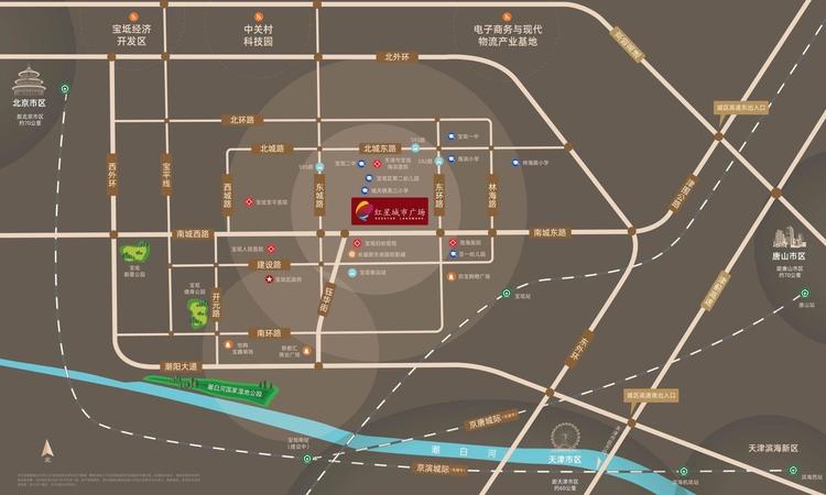 红星城市广场交通图