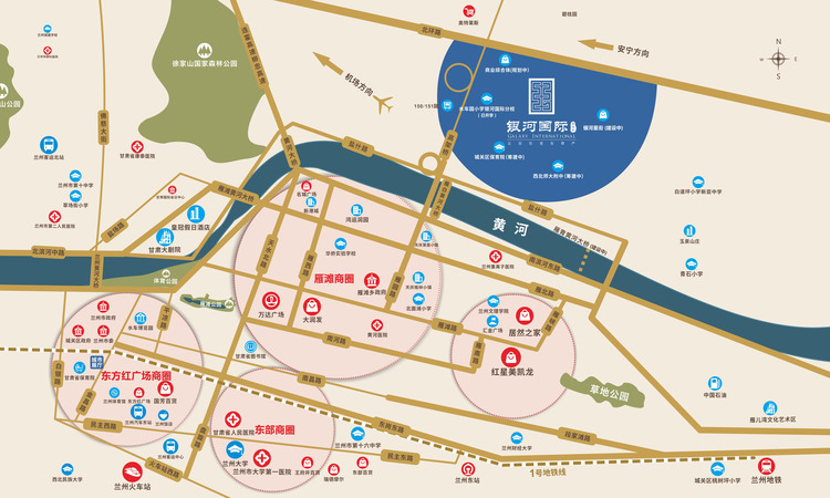 银河国际·锦绣天成交通图