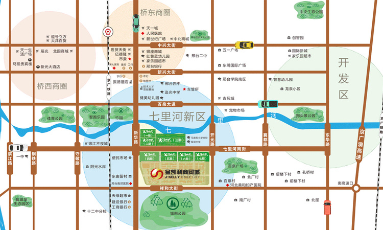 大河时代伍号院交通图