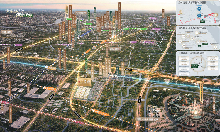 张江金茂府交通图