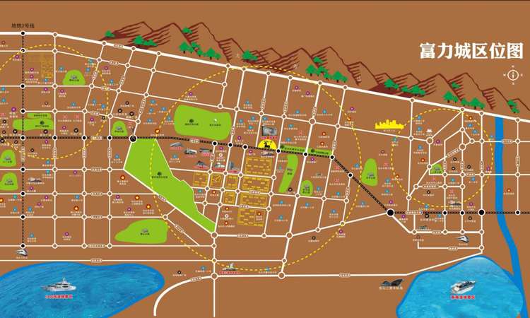 富力城 五星名座交通图