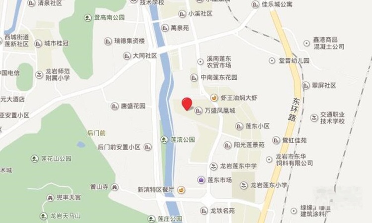万盛·凤凰城一期交通图