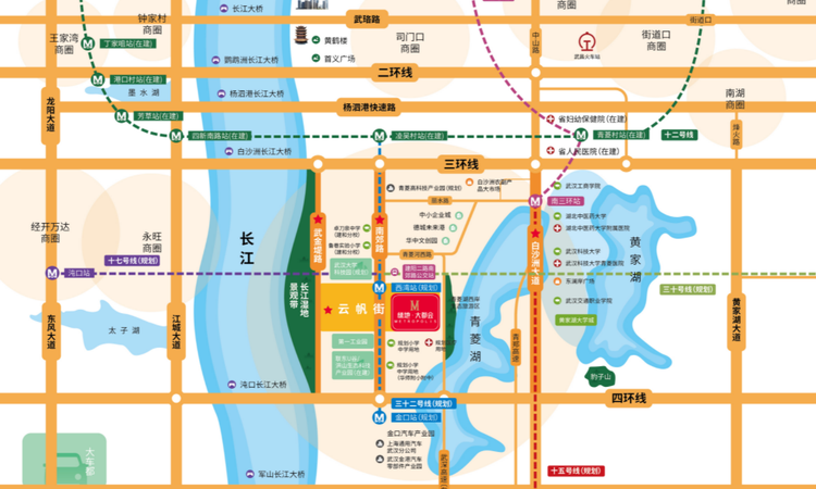 绿地大都会交通图