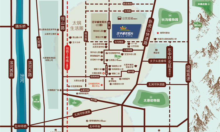 泛华盛世阳光交通图