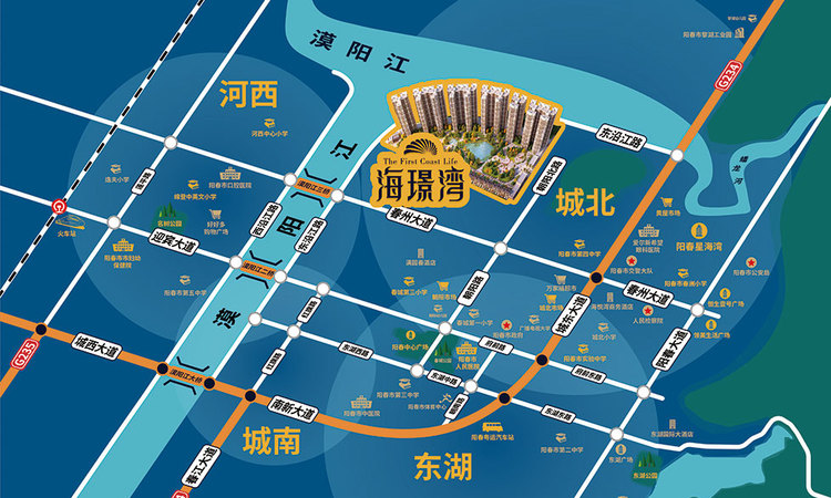 海璟湾交通图