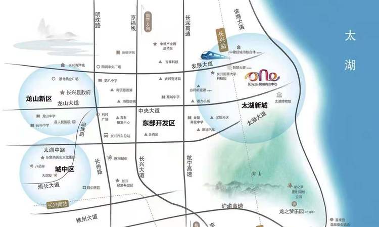 阳光城太湖湾周边配套图