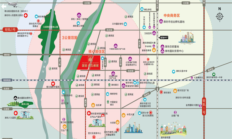 国金柔石雅居交通图