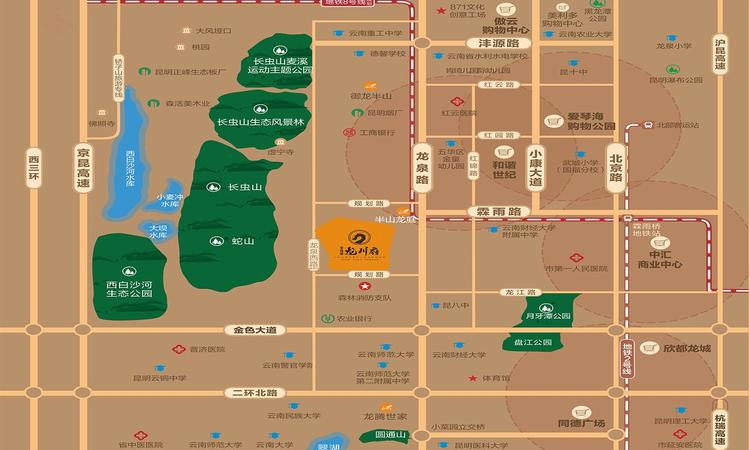 碧桂园龙川府交通图