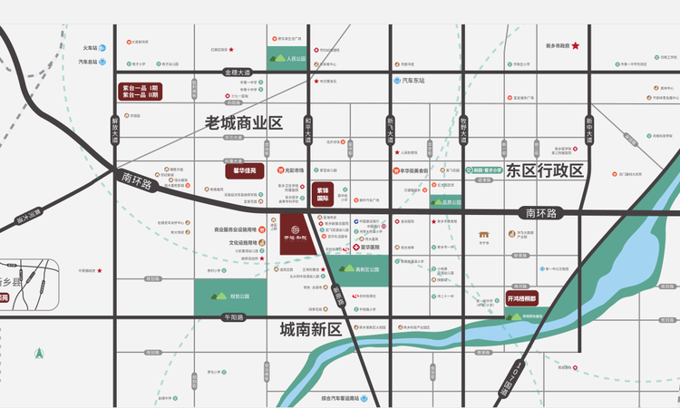 开鸿和院交通图