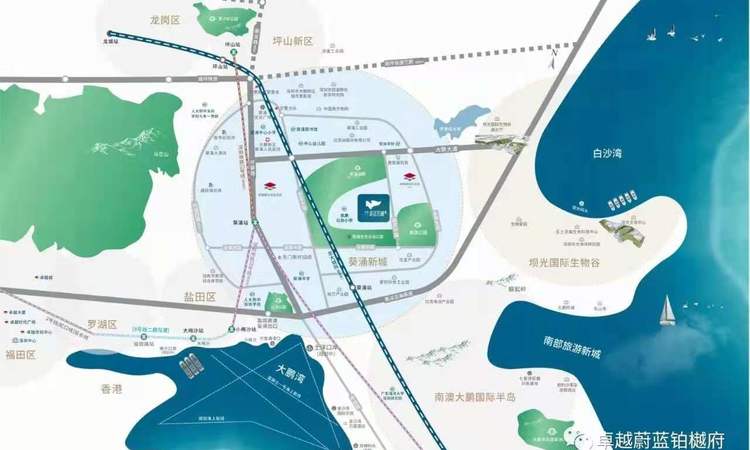 卓越蔚蓝铂樾府交通图